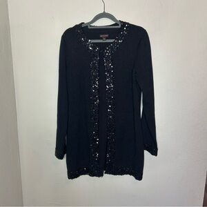 Dana Buchman Sequin Embellished Cardigan